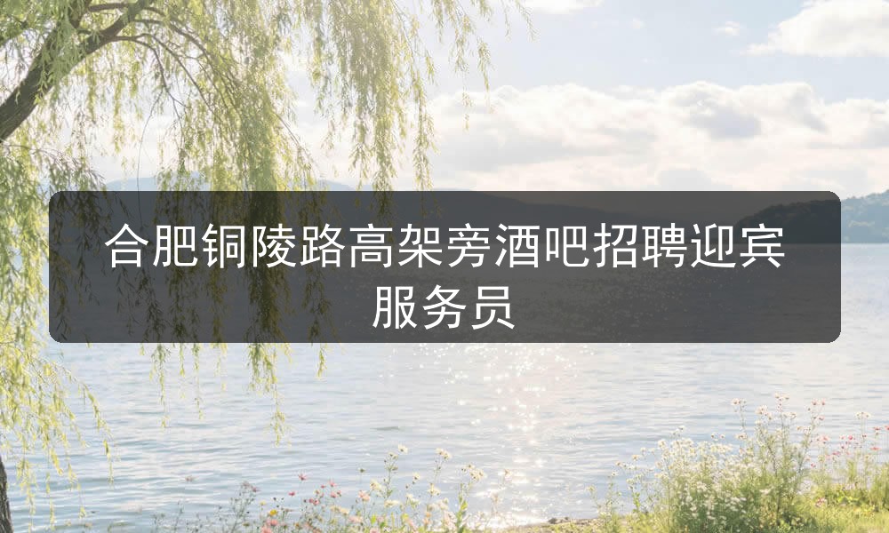 合肥金鼎国际招聘